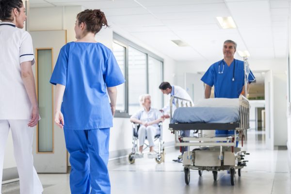 Medical Laundry Hospital Staff In Hall 1800X900